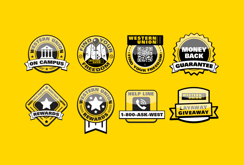 Western Union Badges